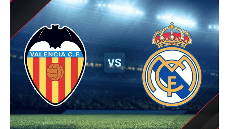 Valencia vs. Real Madrid por La Liga de España.