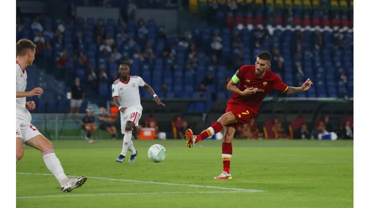 Lorenzo Pellegrini, autor de dos goles para Roma.