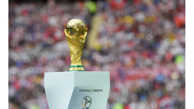 El trofeo de la Copa del Mundo de la FIFA.