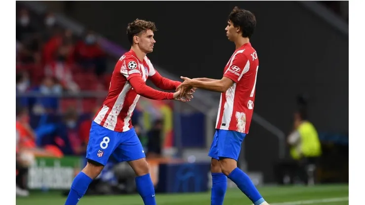 Joao Félix, reemplazado por Griezmann en el partido entre Atlético de Madrid y Porto.