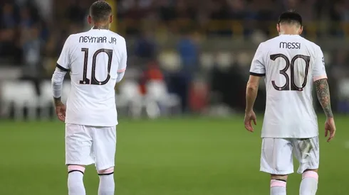 Lionel Messi y Neymar, tras el empate ante Brujas por Champions League.