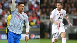 Cristiano Ronaldo y Lionel Messi en su debut por la Champions League.