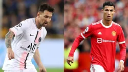 Lionel Messi y Cristiano Ronaldo en sus nuevos clubes.