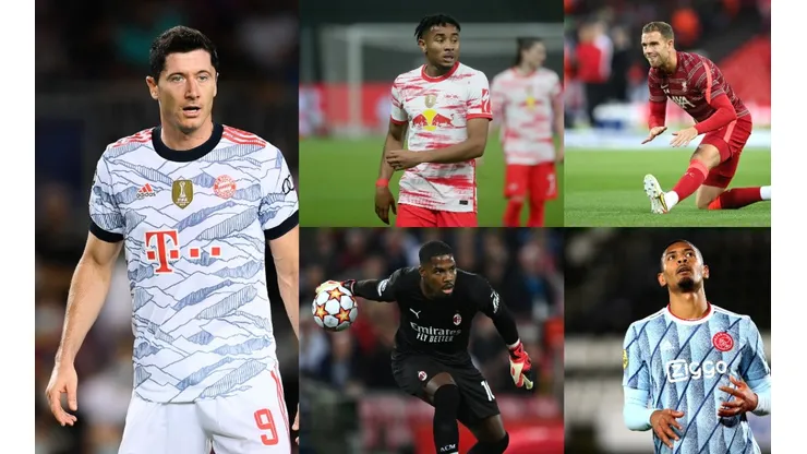 Algunas de las figuras de la primera jornada de la Champions League.