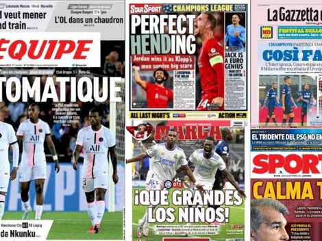 Las portadas europeas tras la primera jornada de Champions