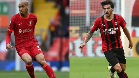 Fabinho y Sandro Tonali