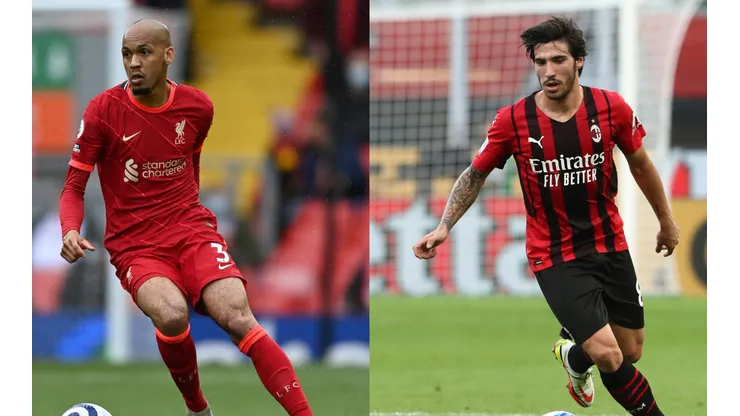Fabinho y Sandro Tonali