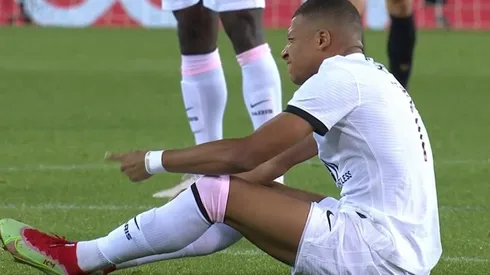 Kylian Mbappé, lesionado en Brujas vs PSG.