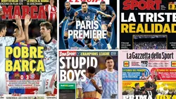 Portadas de los medios europeos en el regreso de la Champions League.