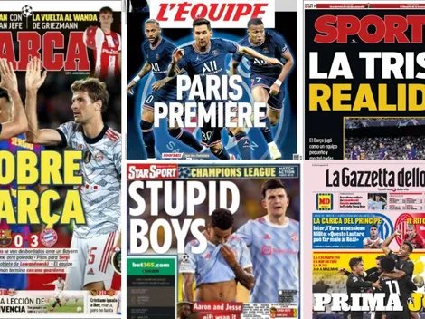Las portadas europeas en el regreso de la Champions
