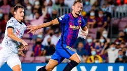 Acción de juego de Barcelona vs Bayern Múnich