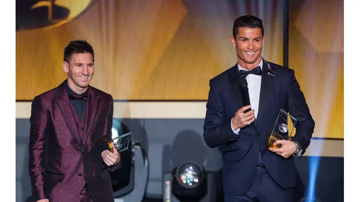 Lionel Messi y Cristiano Ronaldo en la gala del Balón de Oro.