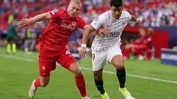 Sevilla y RB Salzburg regalaron un raro partido con muchos penales, pero poco desde el juego.