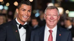 Cristiano Ronaldo y Sir Alex Ferguson en un evento.