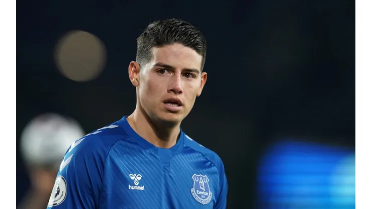 James Rodríguez, jugador del Everton.