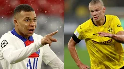 Kylian Mbappé y Erling Haaland.