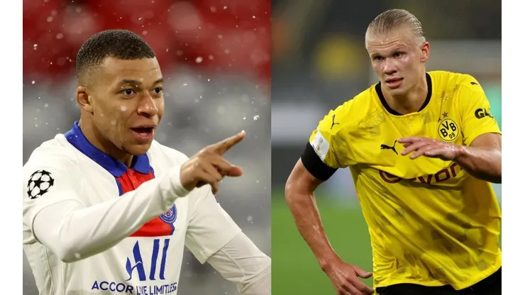 Kylian Mbappé y Erling Haaland.