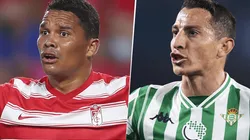 El Granada de Carlos Bacca recibe al Betis de Andrés Guardado por La Liga. (Fotos: Getty).