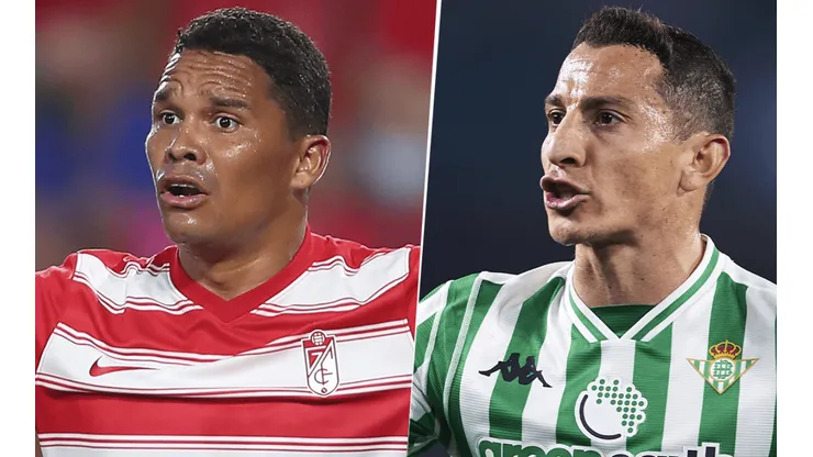 El Granada de Carlos Bacca recibe al Betis de Andrés Guardado por La Liga. (Fotos: Getty).