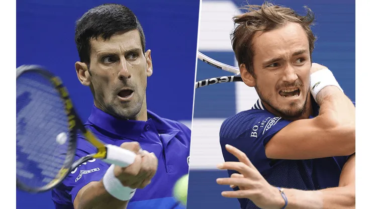Novak Djokovic vs. Daniil Medvedev por el US Open (Foto: Getty Images).