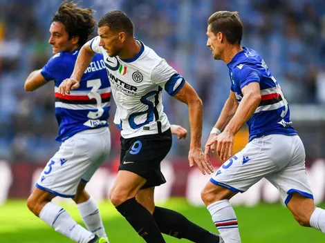 Inter dejó puntos en su visita a Sampdoria