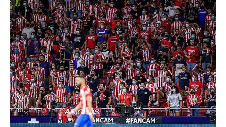 Hinchas de Atlético de Madrid.