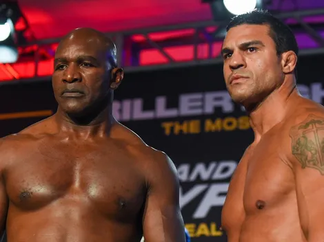 Evander Holyfield perdió con un terrible nocaut de Vitor Belfort