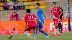 Acción de juego entre Marsella y Mónaco.