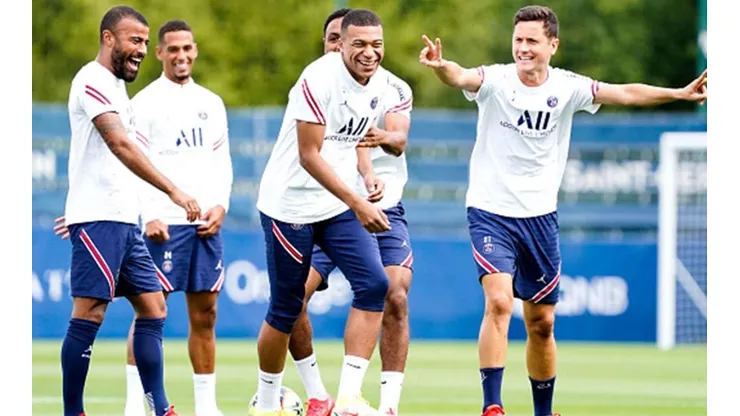 PSG en entrenamiento.