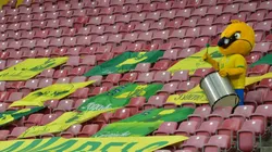 La mascota de Brasil en Recife.