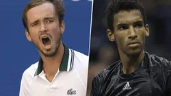 Daniil Medvedev vs. Félix Auger-Aliassime por el US Open (Foto: Getty Images).