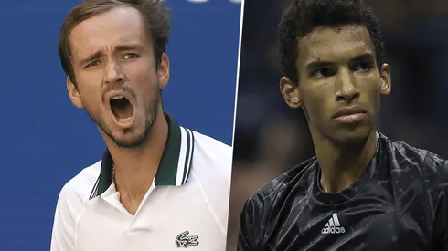 Daniil Medvedev vs. Félix Auger-Aliassime por el US Open (Foto: Getty Images).