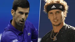 Novak Djokovic vs. Alexander Zverev. (Fotos: Getty Images).