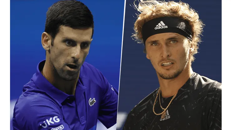 Novak Djokovic vs. Alexander Zverev. (Fotos: Getty Images).