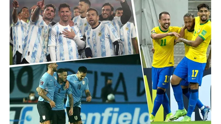 Brasil, Argentina y Uruguay, los líderes del camino al Qatar.