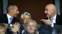 Aleksander Ceferin y Gianni Infantino, presidentes de UEFA y FIFA.