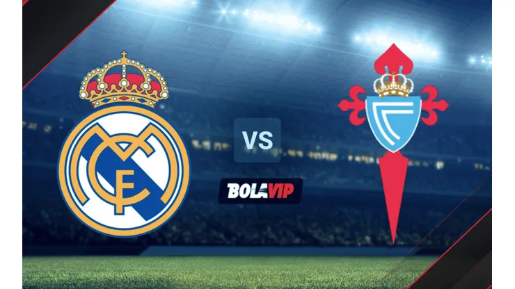 Real Madrid vs. Celta de Vigo por La Liga de España.