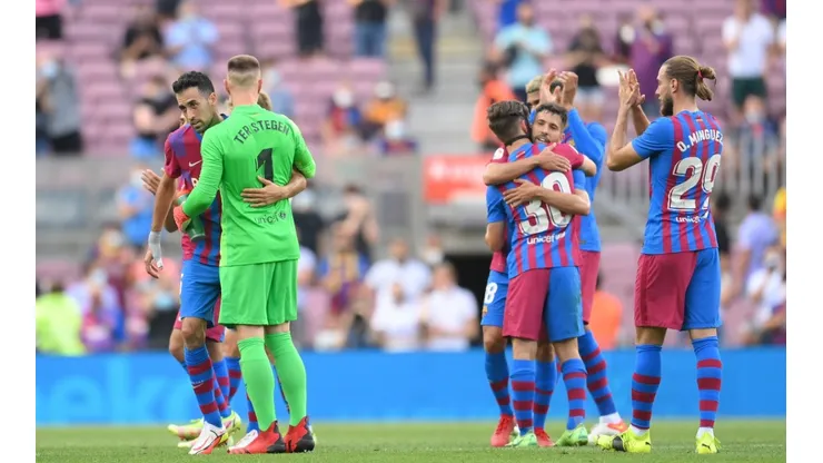 Jugadores del Barcelona.