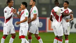 Perú celebra triunfo ante Venezuela.
