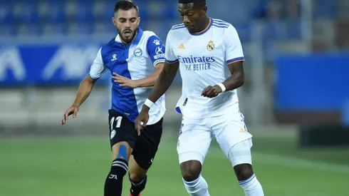 David Alaba en un encuentro con Real Madrid.