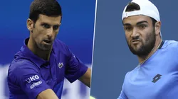 Novak Djokovic vs. Matteo Berrettini por el US Open (Foto: Getty Images).