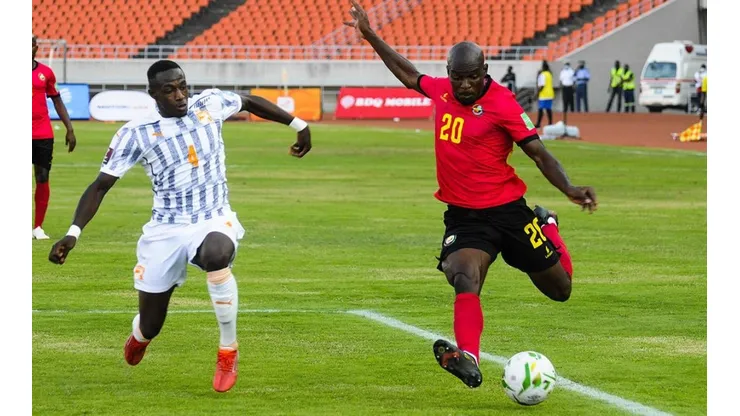 Acción de juego en las Eliminatorias de África.