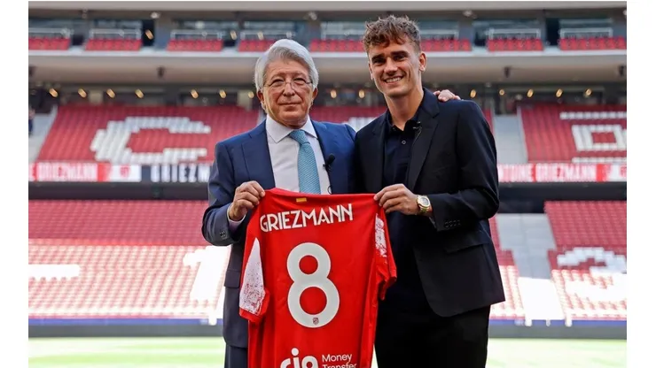 Antoine Griezmann, presentado nuevamente en Atlético de Madrid.