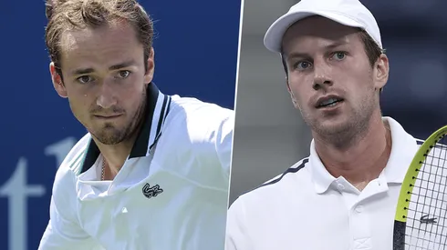 Daniil Medvedev vs. Botic van de Zandschulp. (Fotos: Getty Images).