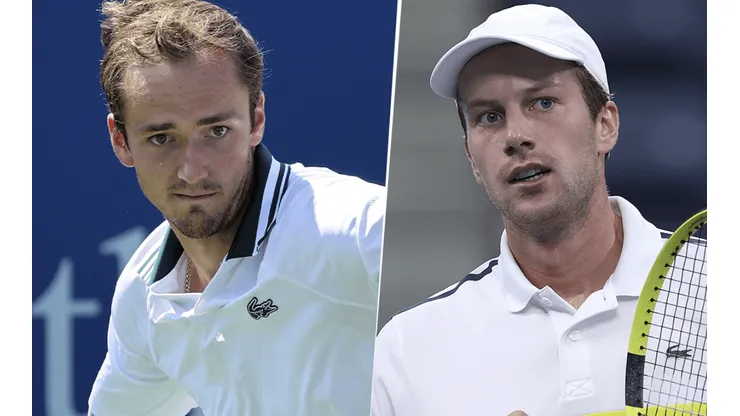 Daniil Medvedev vs. Botic van de Zandschulp. (Fotos: Getty Images).