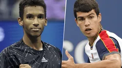 Félix Auger-Aliassime vs. Carlos Alcaraz. (Fotos: Getty Images).