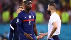 Paul Pogba y Karim Benzema durante un encuentro con Francia.