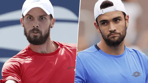 Oscar Otte vs. Matteo Berrettini. (Fotos: Getty Images).