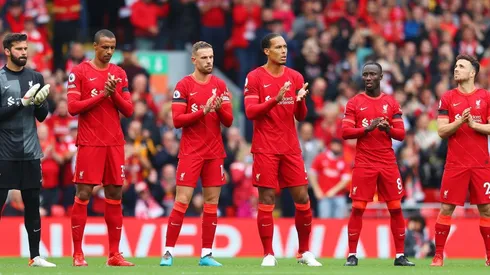 El plantel de Liverpool.