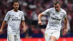 Eden Hazard y Gareth Bale en un entrenamiento de Real Madrid.